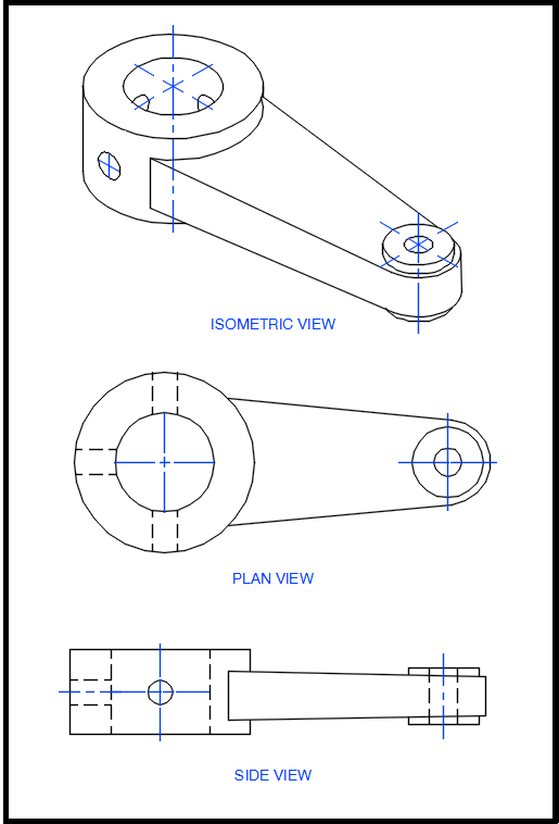 Mechanical piece - isometric
